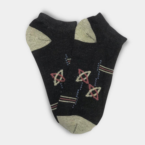 Premium Quality Strech Cotton Ankle Socks Dark Grey